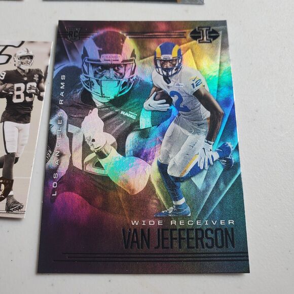 Football Cards Lot Of 12 NM 2019 2020 2021 Panini 2000 Fleer w Refractors & RC - Picture 13 of 13